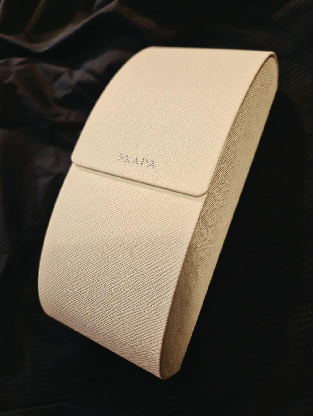Prada Saffiano leather hard sunglasses case